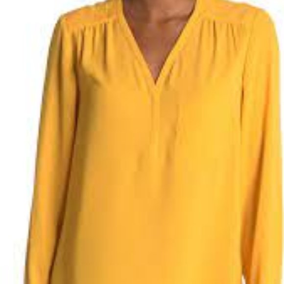 Pleione Black V-neck blouse szS - Picture 9 of 10